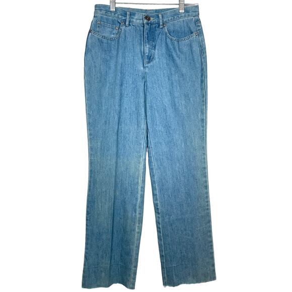 House of Freedom Wide Leg Raw Hem Jeans Size: 6 - Picture 1 of 3